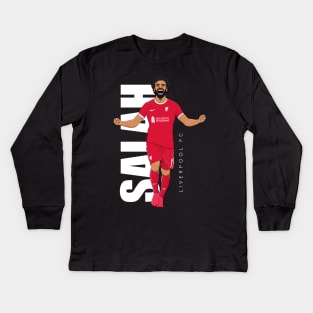 Mo Salah Liverpool Kids Long Sleeve T-Shirt